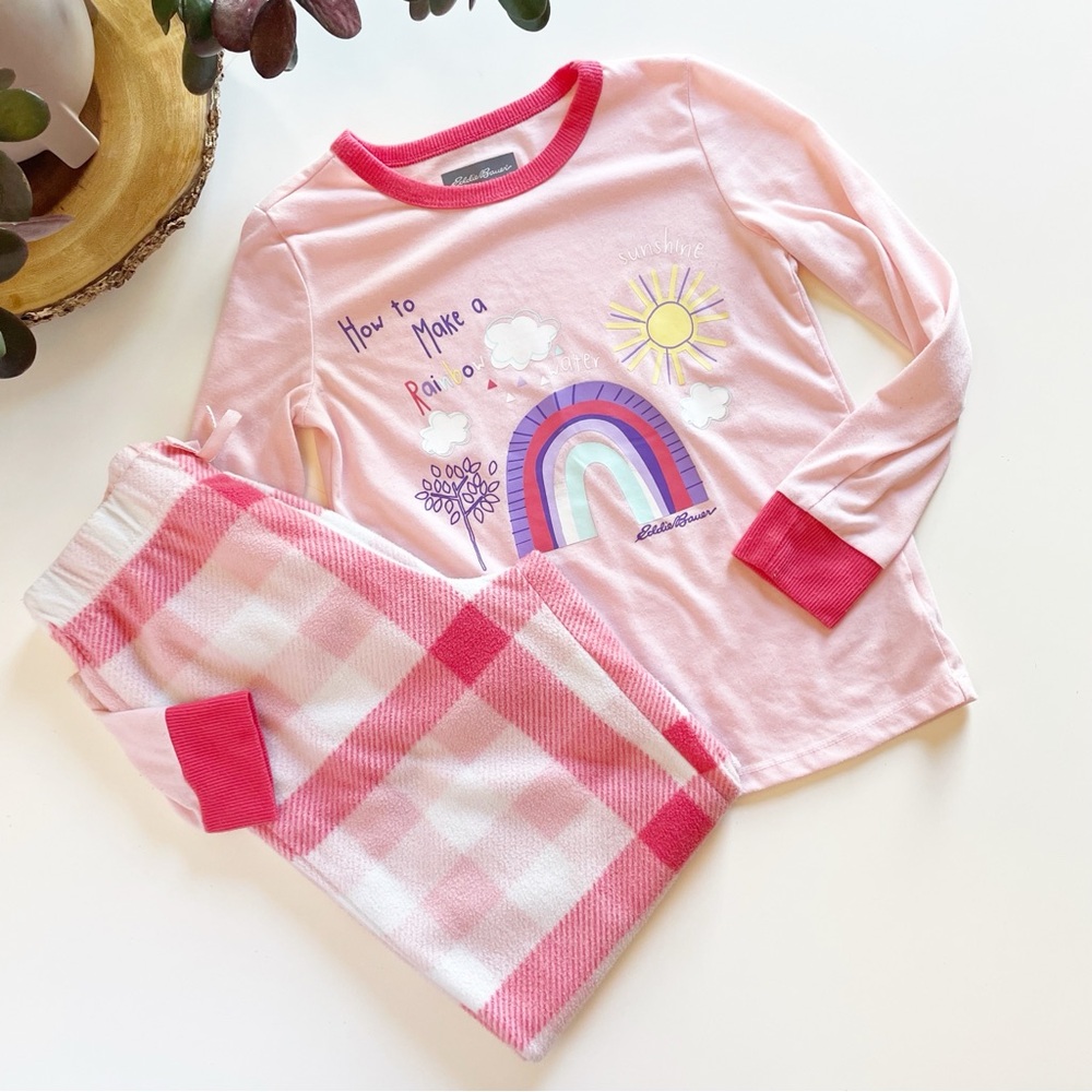 Eddie Bauer Rainbow Fleece Pajama Set | 10/12